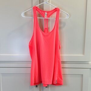 Under Armour Coral/Orange Racerback Tank Top Women’s Size Medium